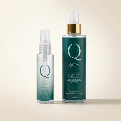 Kit Sérum Reparador + Spray Multifuncional Capilar Fórmula Profissional — Duo Renova QTON