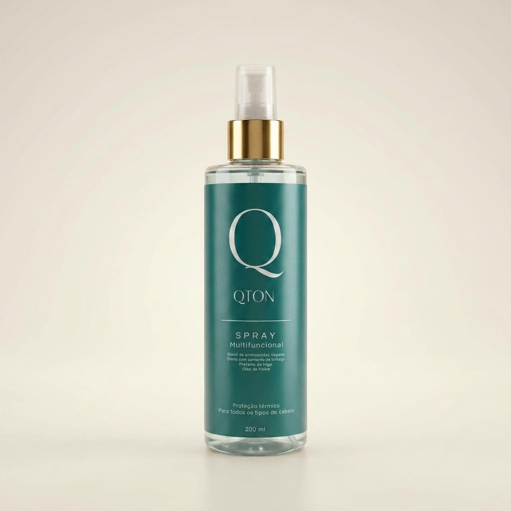 Spray Multifuncional Capilar Proteção Térmica Anti-Frizz Brilho — Renova QTON
