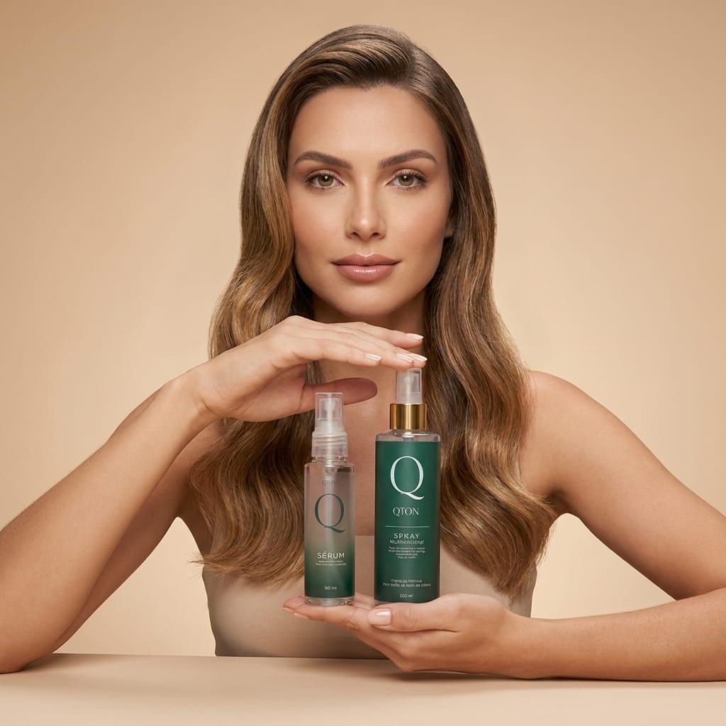 Kit Sérum Reparador + Spray Multifuncional Capilar Fórmula Profissional — Duo Renova QTON