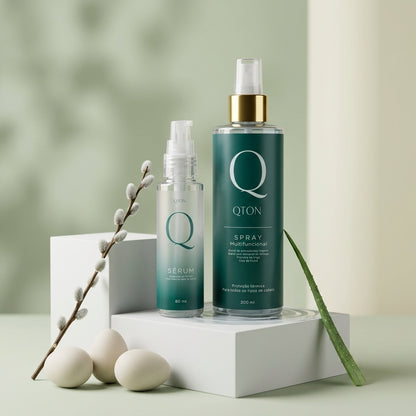 Kit Sérum Reparador + Spray Multifuncional Capilar Fórmula Profissional — Duo Renova QTON